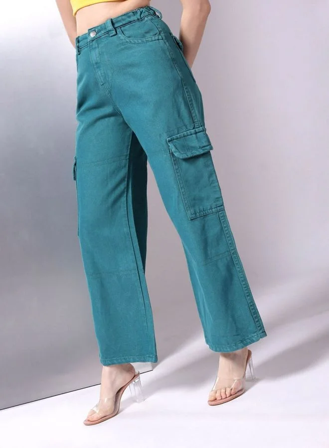Freehand  Women Boxy Fit Printed High Rise Jeans  | Best Price UAE