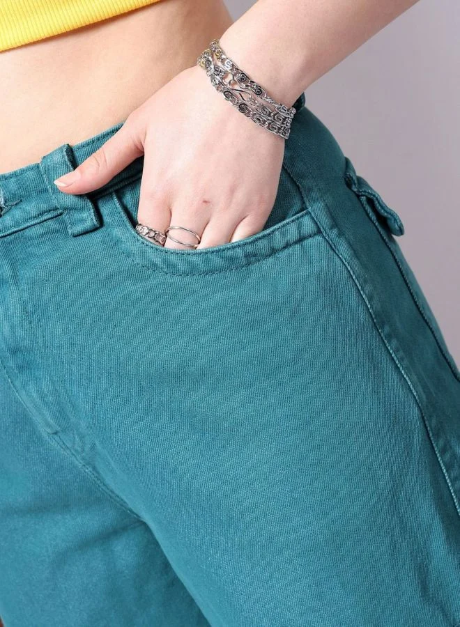 Freehand  Women Boxy Fit Printed High Rise Jeans  | Best Price UAE