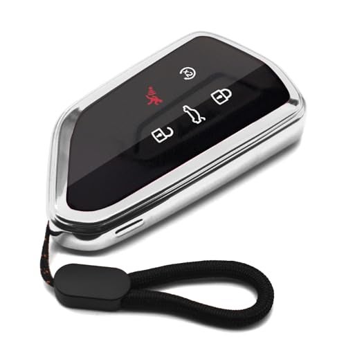 MECHCOS Fit for VW Volkswagen ID.4 Atlas MK8 GTI Golf R Atlas Cross Sport Key Fob Cover Case Remote Holder Skin TPU Protector Keyless Entry Sleeve Accessories - Image 1