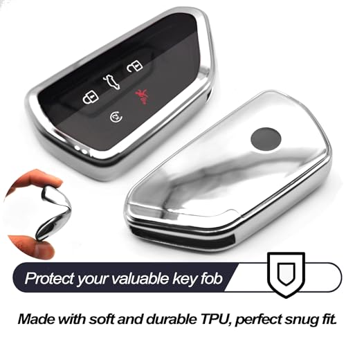 MECHCOS Fit for VW Volkswagen ID.4 Atlas MK8 GTI Golf R Atlas Cross Sport Key Fob Cover Case Remote Holder Skin TPU Protector Keyless Entry Sleeve Accessories - Image 3
