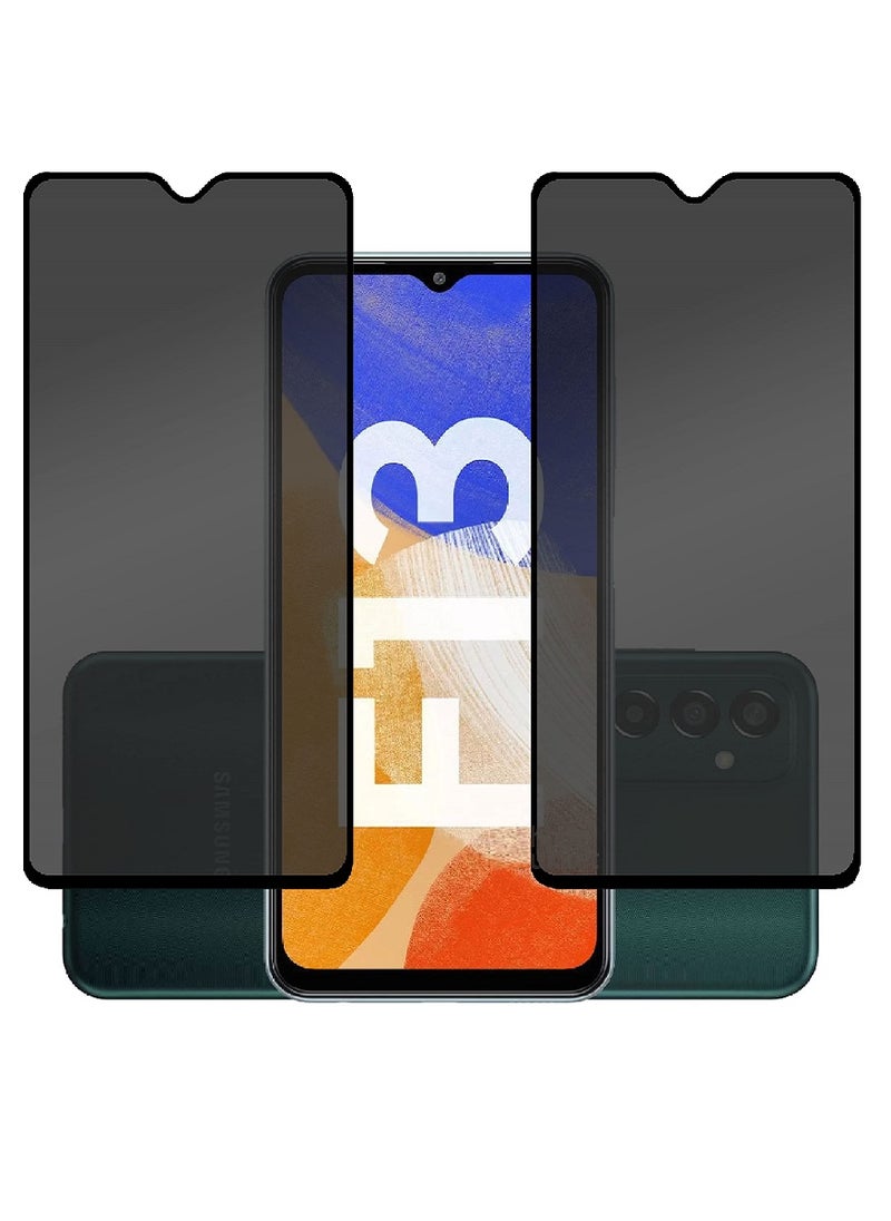 Super 2 Pieces Tempered Glass Screen Protector Anti-Spy Privacy Designed For Samsung Galaxy F13 Full Screen Coverage And Bubble Free - Image 1