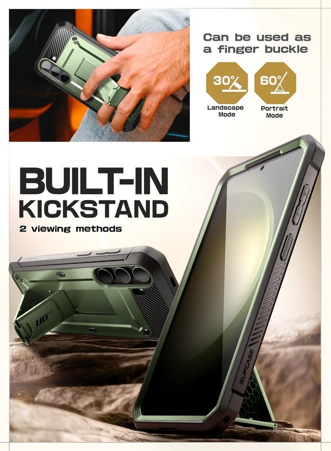 SUPCASE Unicorn Beetle Pro Case for Samsung Galaxy S24 Plus 5G (2024), [Extra Front Frame] Full-Body Dual Layer Rugged Belt-Clip & Kickstand Case with Built-in Screen Protector (Guldan) - Image 4