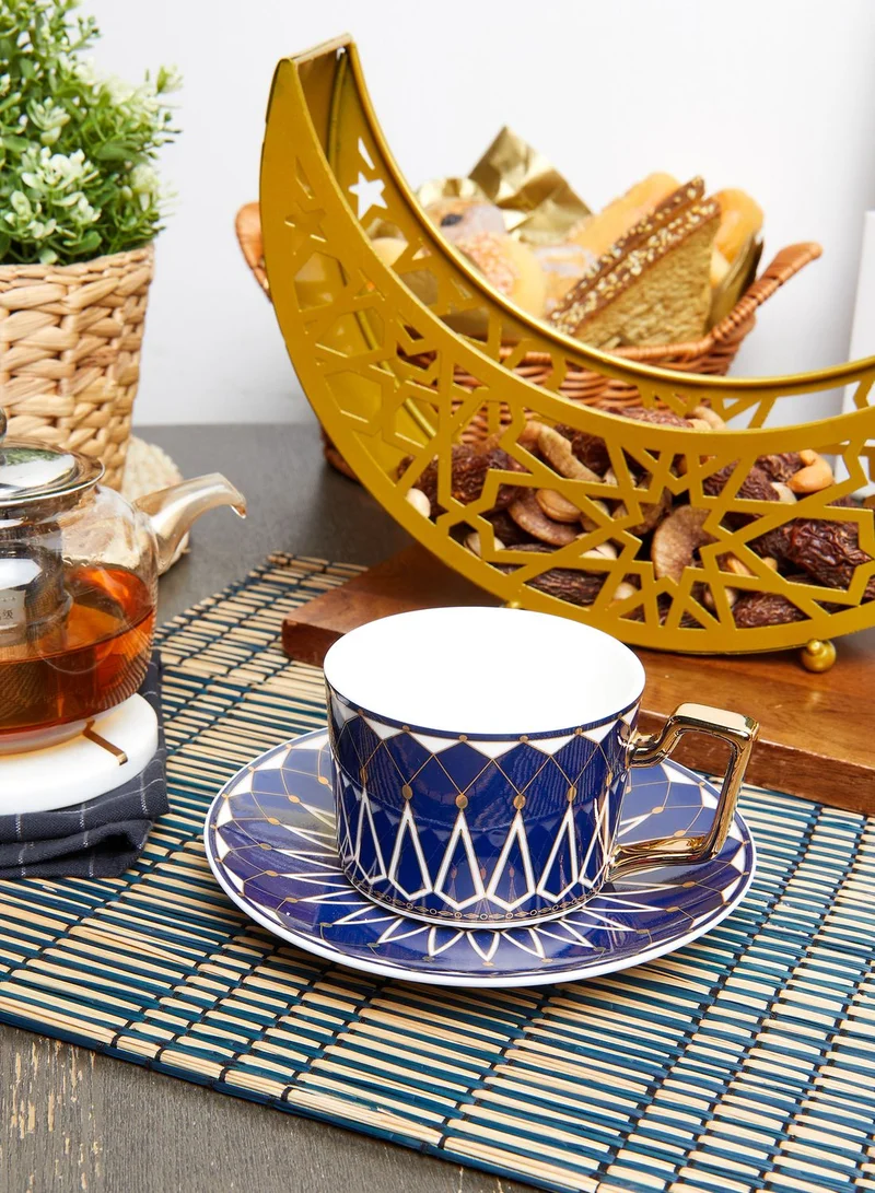 Nimah Patterned Tea Cup & Saucer
