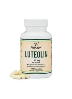 Luteolin Supplement 100Mg Servings Of Bioactive Flavanoids (120 Capsules Manufactured In The Usa) Potent Polyphenols Flavonoid For Brain And Overall Support By Double Wood
