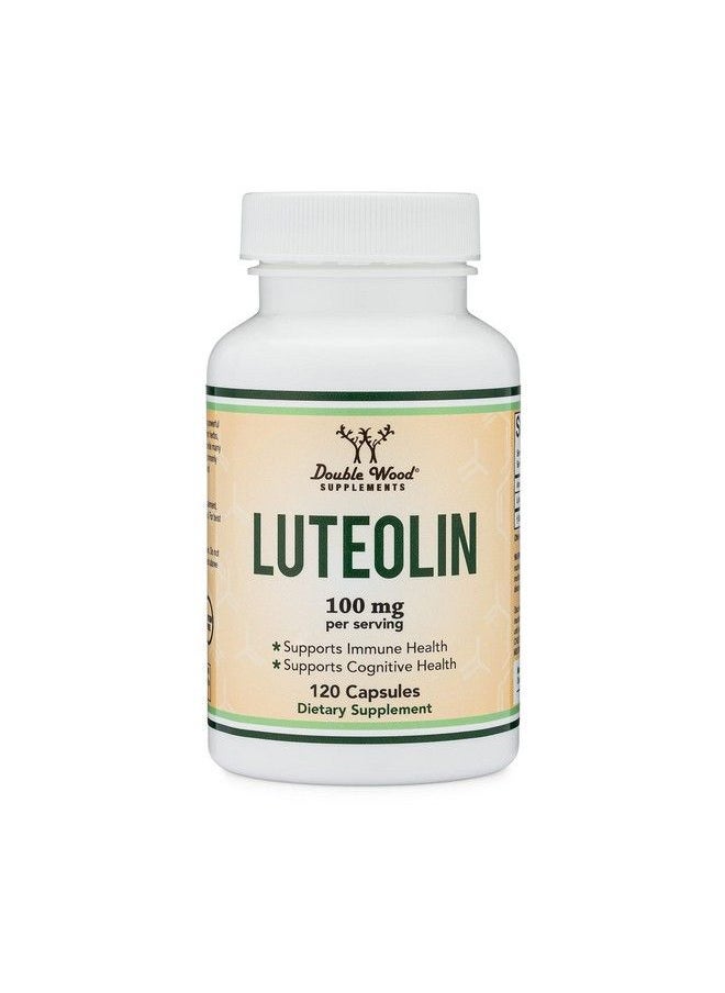 Double Wood Supplements - Luteolin Supplement 100Mg Servings Of Bioactive Flavanoids (120 Capsules Manufactured In The Usa) Potent Polyphenols Flavonoid For Brain And Overall Support By Double Wood - Image 1