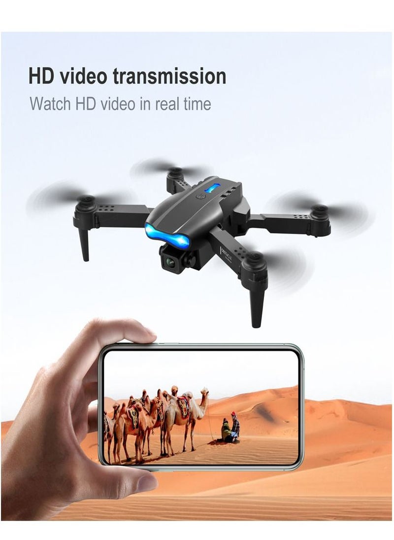 Mi VAZA - Black E99 Pro HD 1080P Dual Camera GPS WiFi FPV Drone With 1 Battery - Image 1