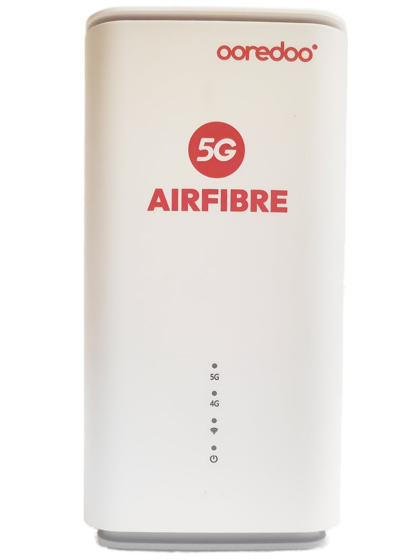 OPPO 5G CPE T1a Router With Sim Slot LTE Cat20 WiFi Hotspot Wi-Fi 6 AX1800,Up To 4.07Gbps, 4X4 MIMO, Connect Up To 32 Devices, Ooredoo Customized Version With Arabic Unlocked, White CTC03 - Image 1