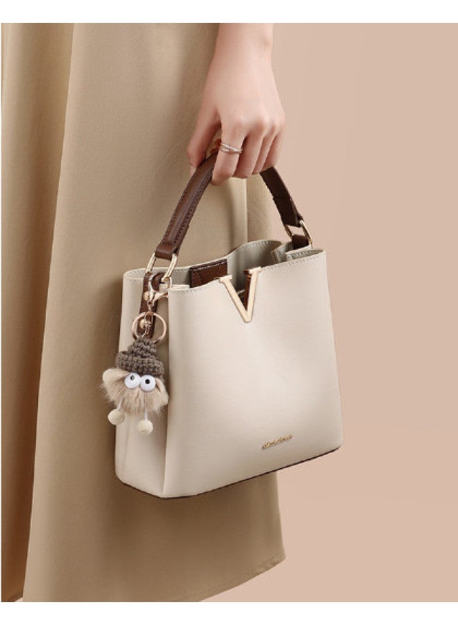 Comely Qixi Festival Gift】new Popular Simple And Versatile Large Capacity Bucket Bag, Handheld Shoulder Crossbody Bag For Women - Image 1