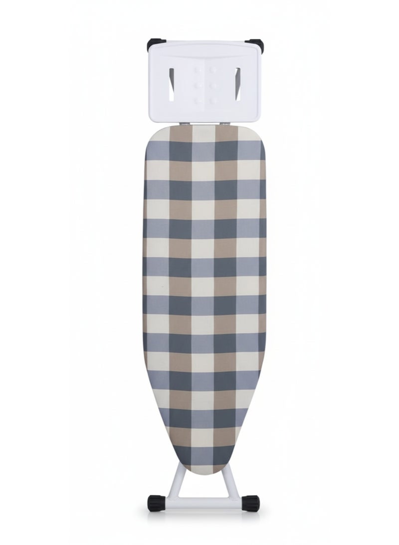 طاولة كي قابلة للطي مع حامل مكواة – ارتفاع قابل للتعديل - Image 1