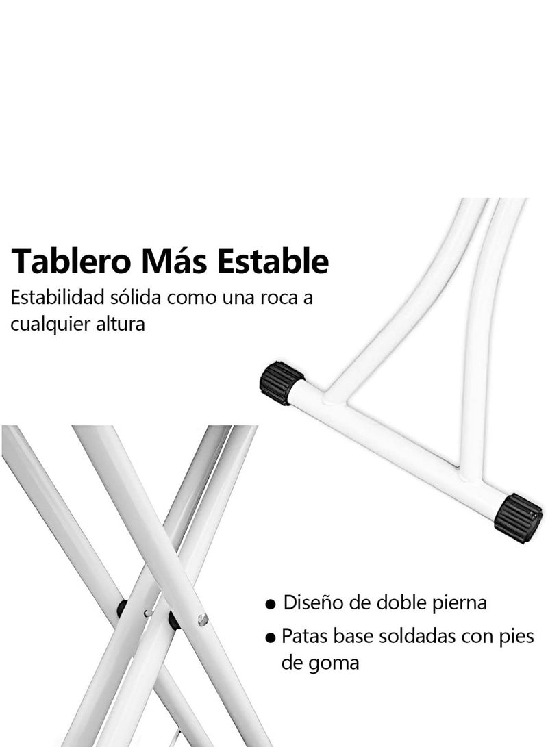 طاولة كي قابلة للطي مع حامل مكواة – ارتفاع قابل للتعديل - Image 4