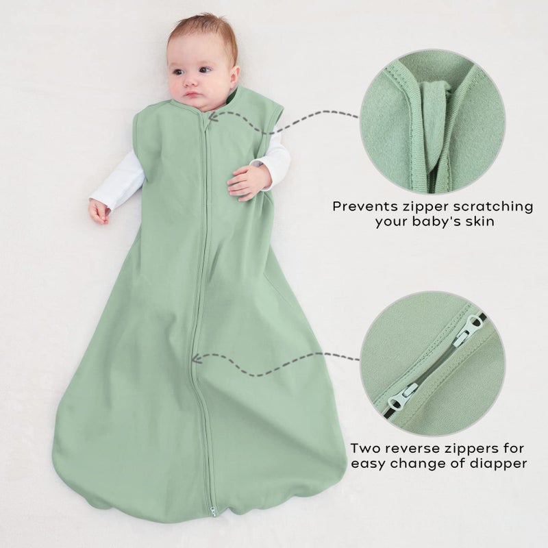 Yoofoss Baby Sleep Sack 18-24 Months Baby Wearable Blanket 100% Organic Cotton 2-Way Zipper TOG 0.5 Toddler Sleeping Sack Lightweight - Image 4
