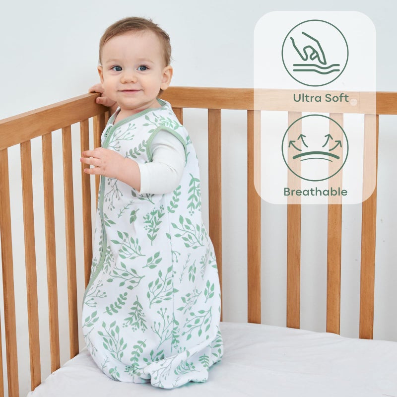 Yoofoss Baby Sleep Sack 18-24 Months Baby Wearable Blanket 100% Organic Cotton 2-Way Zipper TOG 0.5 Toddler Sleeping Sack Lightweight - Image 3