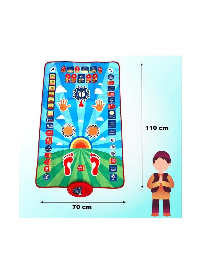 Electronic Prayer Mat - Educational - Children's Prayer Mat - Prayer Mat Learning to Pray for Kids -BLUEGREEN - Image 2