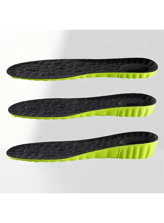 EVA Insoles Black And Green Comfortable Breathable Shock Absorbing Size EU43 44 - Image 5