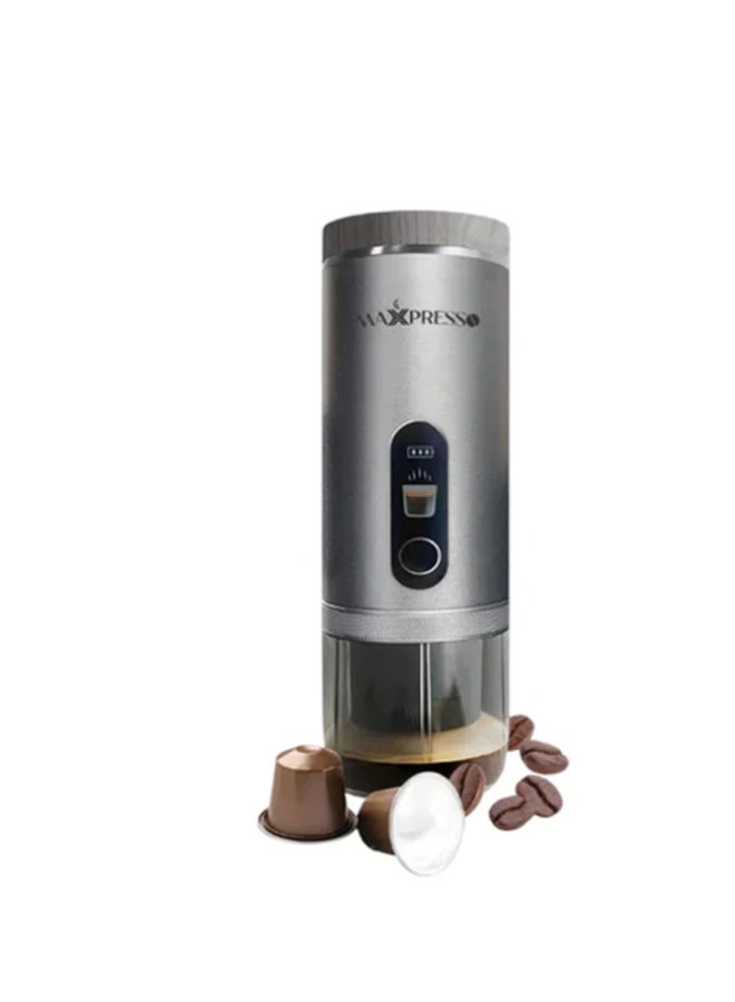 Maxpresso MaxxPresso Portable all in one Espresso Coffee Machine M3 - Silver + Milk Frother - Image 1
