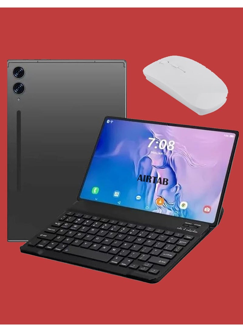 إيرتاب تابلت S10 Ultra 5G Wi-Fi Android، شاشة 10.1 بوصة، ذاكرة وصول عشوائي (RAM) سعة 16 جيجابايت، ذاكرة تخزين داخلية سعة 1 تيرابايت، بطارية 10000 مللي أمبير/ساعة مع لوحة مفاتيح عربية، - Image 1