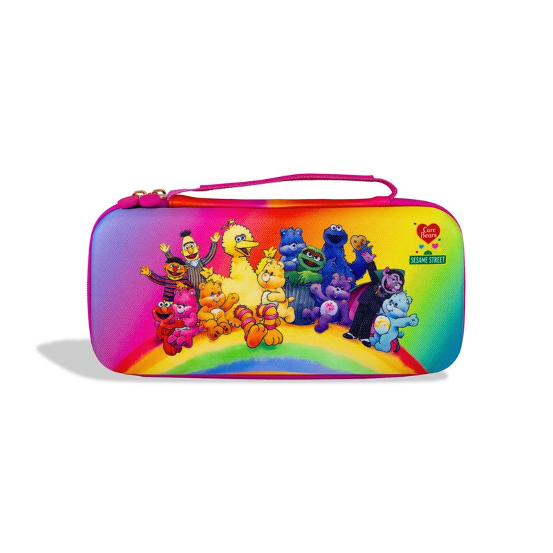 Sonix Carrying Case for Nintendo Switch 2, Switch 1, Lite, OLED, Protective Travel Case with Game Cartridge Storage | Care Bears x Sesame Street - Image 1