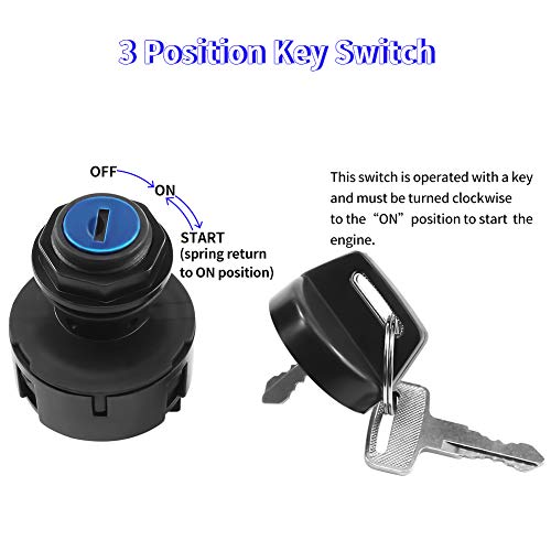 LOCOPOW 4011002 4012165 Ignition Key Switch Compatible with Polaris Ranger 700 800 900 Crew RZR S 570 Sportsman 850 570 500 Scrambler 1000 850 400 Trail Boss 330 325 Magnum Outlaw Hawkeye Xpedition Xplorer - Image 3