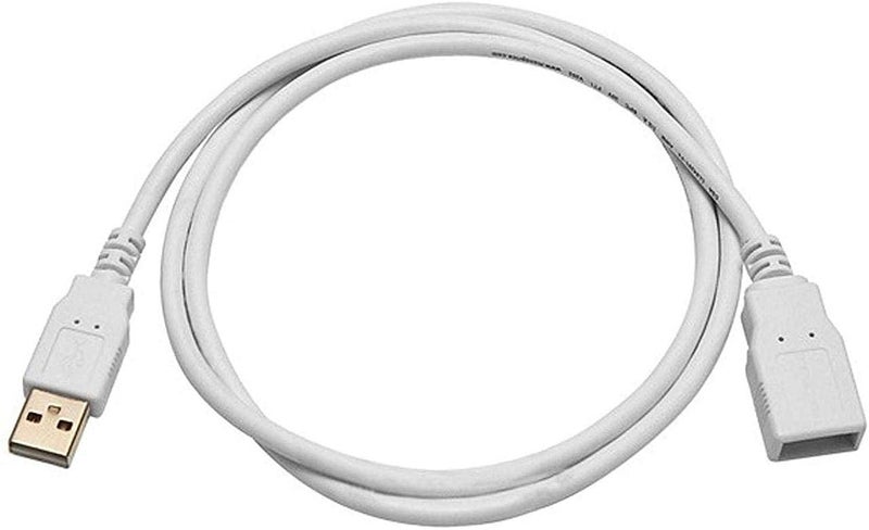 PremiumAV USB 2.0 Male A to Female A Extension Cable 1.5 Meter – High-Speed Data Transfer up to 480Mbps for Printer, PC, Laptop, External Hard Drive, Smart TV USB Port – White - Image 4