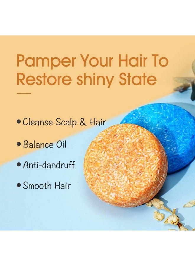 ليالان صابون شامبو ليالان للشعر الصلب (عبوة من قطعتين) صابون شامبو إكليل الجبل والياسمين، شامبو تنظيف عميق للشعر الناعم والدهني - Image 5