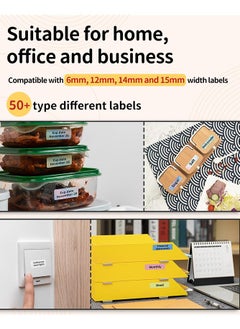 phomemo D30 Label Maker Machine with Tape, Bluetooth Mini Portable Label Printer, 6-15mm Labeler for Office Home Organization, Compatible for Android IOS, USB Rechargeable (White)  - Image 5