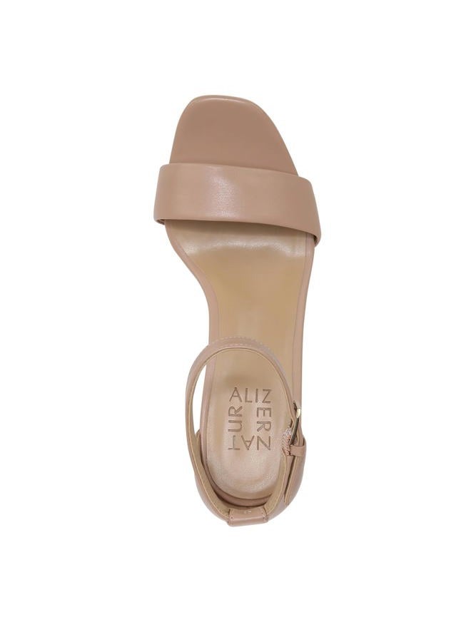 NATURALIZER Women Square Toe Block Heels 37.5 Beige - Image 4
