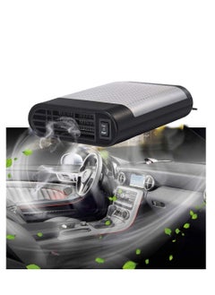 SYOSI Car Heater 12V Portable Winter Auto Car Van Heater Defroster 150W Car Heating Defroster Demister Cooling Fan Heater (Grey, with Air Purification)  - Image 1