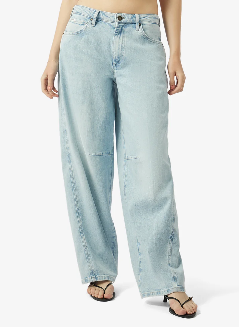High Waist Barrel Jeans