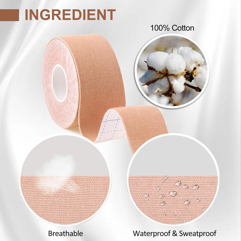 Facial Lifting Tape: 15-30 Uses, Sensitive Skin Friendly, Anti-Wrinkle - Facial Tightening Myofascial Band for Nighttime Skin Rejuvenation Treatment - Image 3
