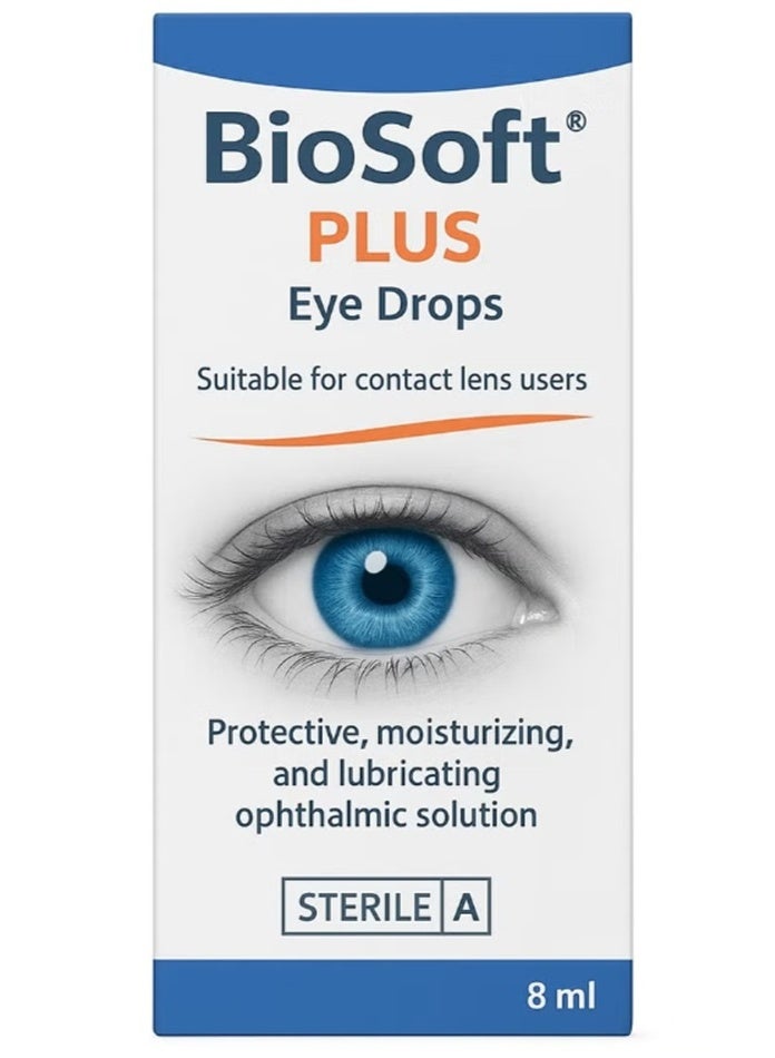Biosoft Plus Eye Drops 8 Ml