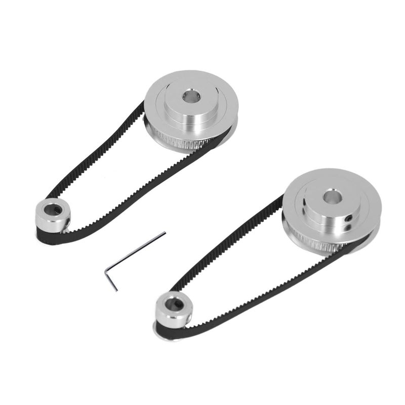 2GT Synchronous Timing Pulley Set 20 60 Teeth Aluminum Wheel 8mm Bore For 3D Printer CNC Lathe - Image 3