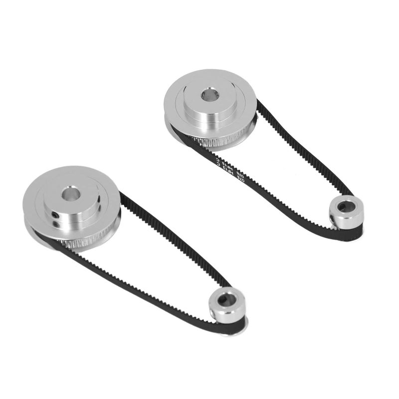 2GT Synchronous Timing Pulley Set 20 60 Teeth Aluminum Wheel 8mm Bore For 3D Printer CNC Lathe - Image 2
