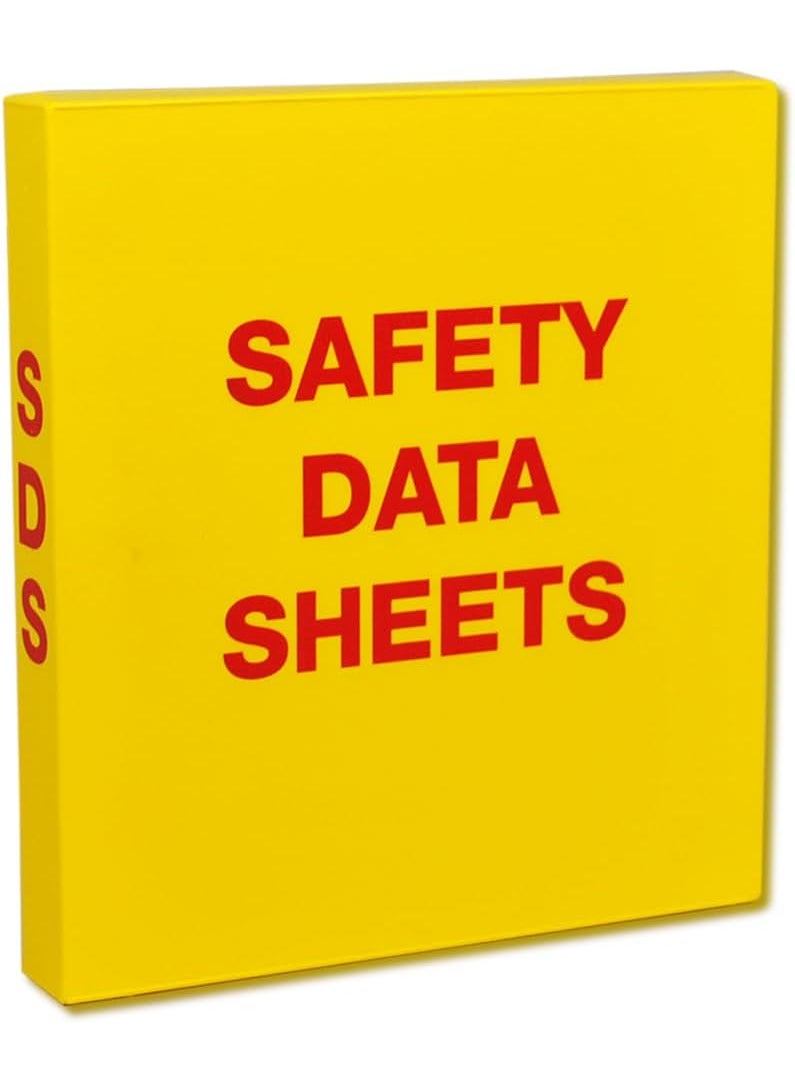 UniKeep UniKeep SDS Binder with Metal Rings  Binder is Also a Fully Enclosed Case to Store SDS Sheets  15 Spine Includes 20 Page Protectors and 5 Plastic Divider Pages  - Image 1