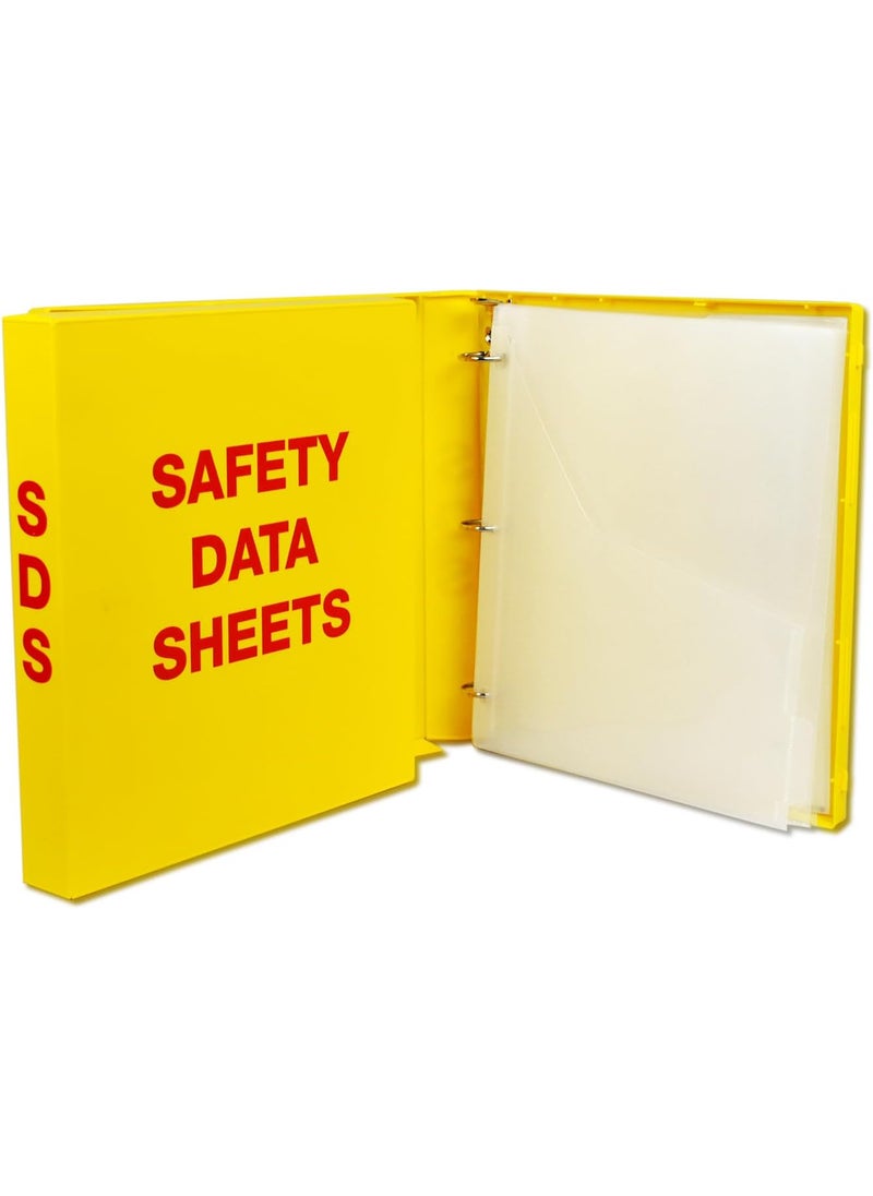 UniKeep UniKeep SDS Binder with Metal Rings  Binder is Also a Fully Enclosed Case to Store SDS Sheets  15 Spine Includes 20 Page Protectors and 5 Plastic Divider Pages  - Image 4