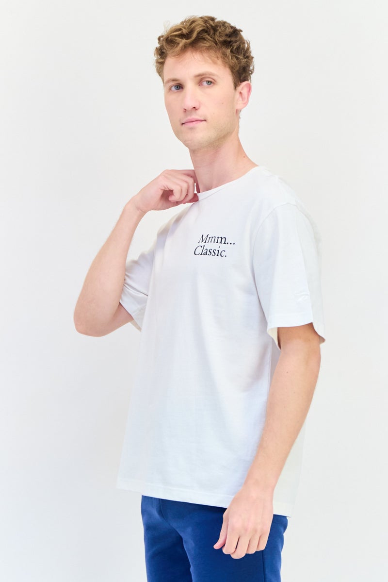 Reebok Men Sportswear Fit Short Sleeve Outdoor T-shirt, White - Image 2