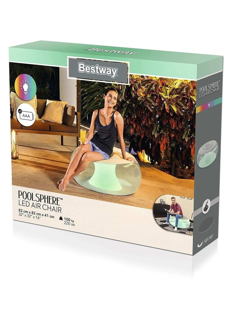 Bestway - Bestway - Inflatable lounge Transparent LED Chair - 75085 - Image 1