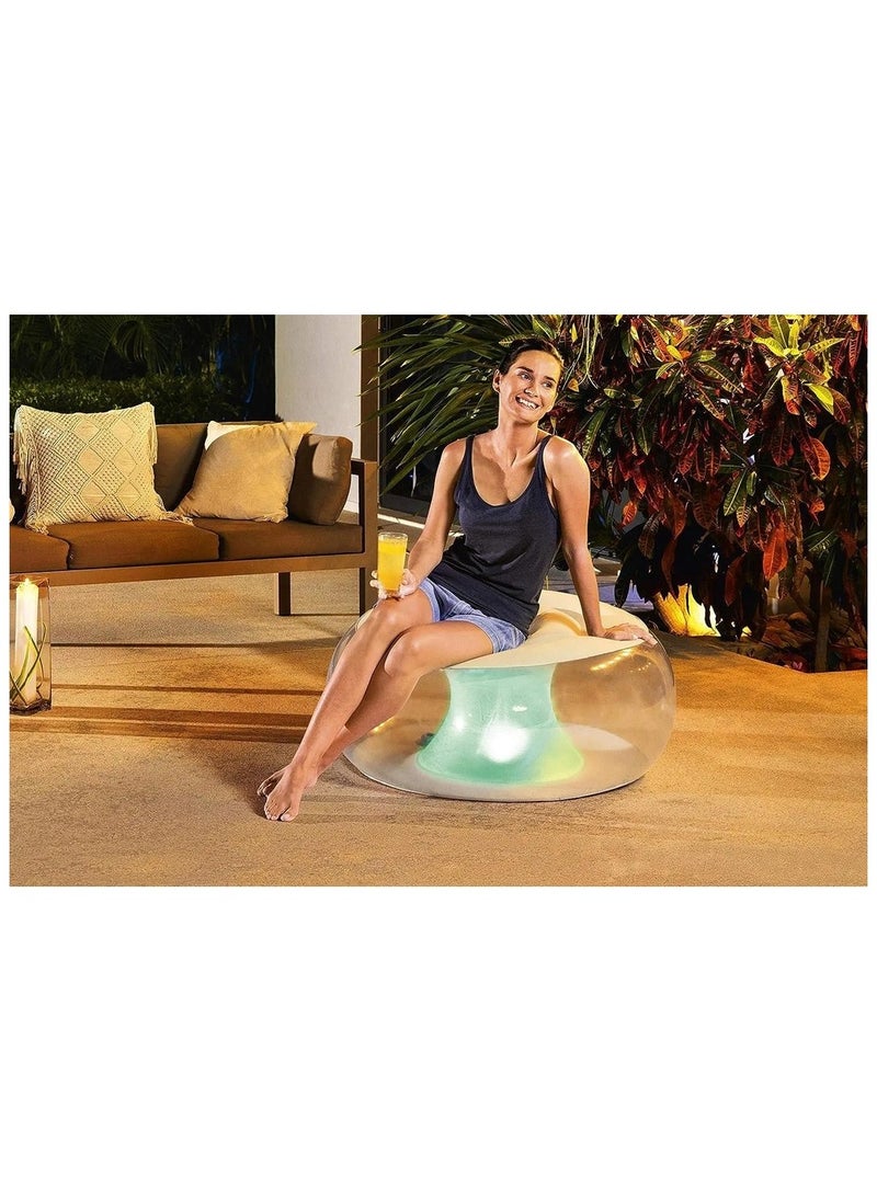 Bestway - Bestway - Inflatable lounge Transparent LED Chair - 75085 - Image 1
