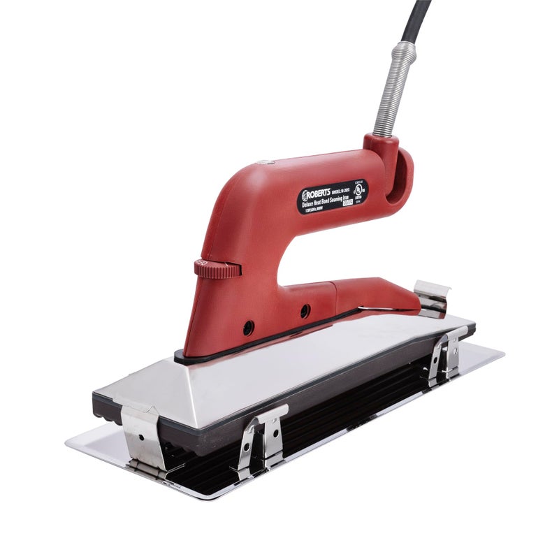 Roberts 10-282G-2 Deluxe Heat Bond Carpet Iron with Non-Stick Grooved Base , Red - Image 1