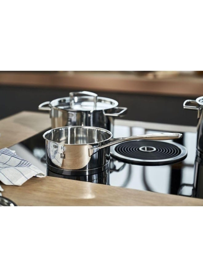 Zwilling طقم أواني زويلينغ المكون من 5 قطع، مع 4 أغطية، مناسب للطبخ بالحث، من الفولاذ المقاوم للصدأ، شغف - Image 2