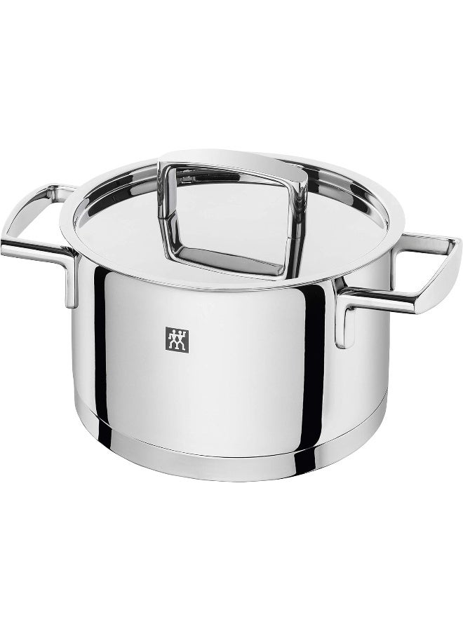 Zwilling طقم أواني زويلينغ المكون من 5 قطع، مع 4 أغطية، مناسب للطبخ بالحث، من الفولاذ المقاوم للصدأ، شغف - Image 4