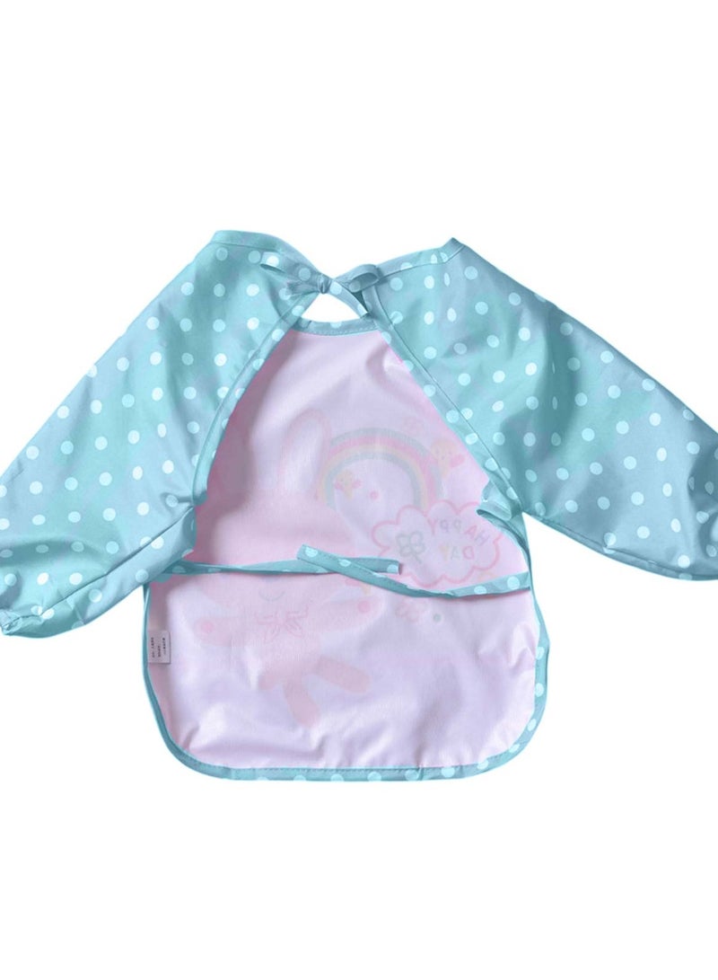 Waterproof Full-Sleeved Baby Bib I Love Papa Design - Image 2