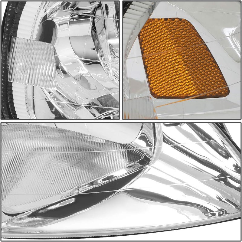 DNA MOTORING OEM-HL-0006-R Chrome Factory Style Passenger Side Headlight Replacement for 99-00 Honda Civic - Image 3