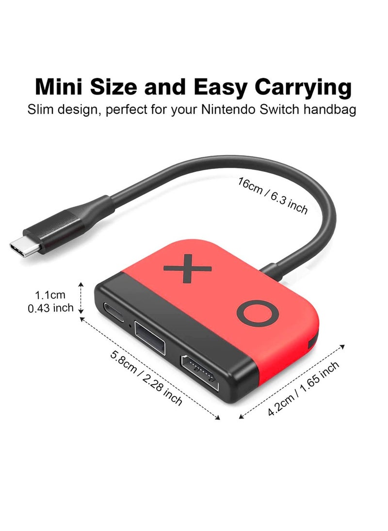 Generic Switch Dock for OLED Nintendo Switch,Portable TV Dock with HDMI USB 3.0 Port and USB C Charging,Travel Dock for Nintendo Switch Steam Deck Samsung MacBook Pro/Air and more  - Image 2