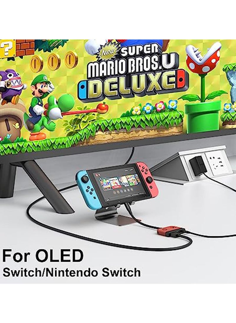 Generic - Switch Dock for OLED Nintendo Switch,Portable TV Dock with HDMI USB 3.0 Port and USB C Charging,Travel Dock for Nintendo Switch Steam Deck Samsung MacBook Pro/Air and more - Image 1