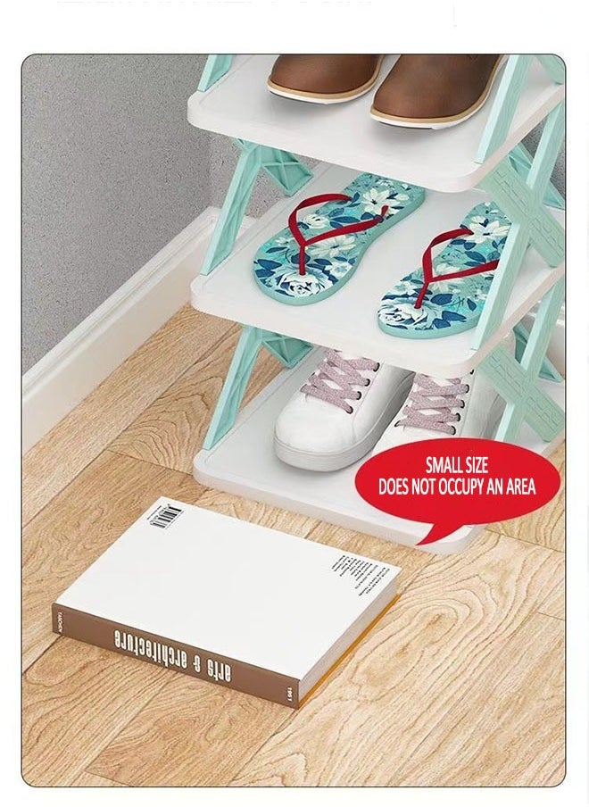 Generic - 1 Tier Vertical Shoe Tower Narrow Corner Shoe Rack Space Saving DIY Free Standing Shoes Storage Organizer for Small Entryway Closet Hallway Stable & Easy Assembly - Image 1