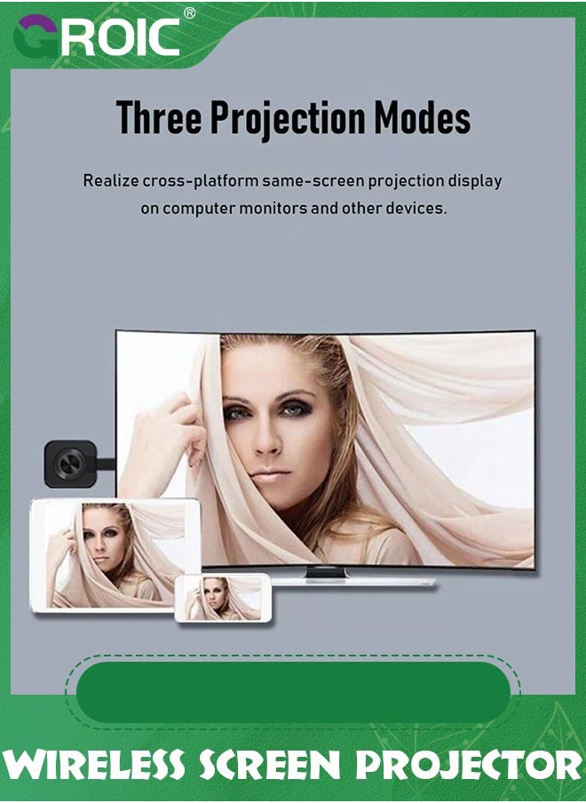 GROIC 1080P HDMI Display Dongle Wireless Mini Receiver Chrome Casters Adapter Support Airplay Miracast, Sharing, Screen mirroring from Phones, Tablet, PC to TV Projector LED  - Image 5