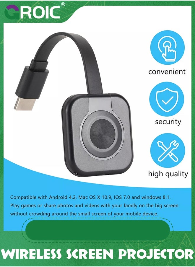 GROIC 1080P HDMI Display Dongle Wireless Mini Receiver Chrome Casters Adapter Support Airplay Miracast, Sharing, Screen mirroring from Phones, Tablet, PC to TV Projector LED  - Image 4
