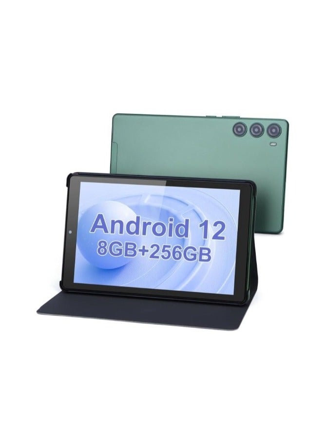 REBENUO 9" Smart Tablet PC Android Kids Tab IPS Display Single SIM 5G LTE 8GB RAM 256GB ROM WiFi Zoom and Tiktok Supported with Protective Case (Green) - Image 1