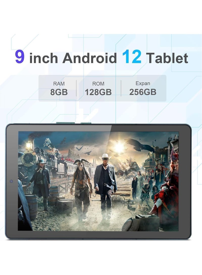 REBENUO 9" Smart Tablet PC Android Kids Tab IPS Display Single SIM 5G LTE 8GB RAM 256GB ROM WiFi Zoom and Tiktok Supported with Protective Case (Green) - Image 3