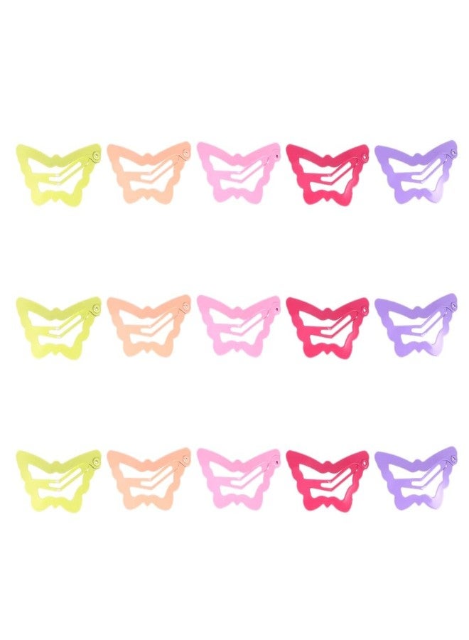 PACKOVE Candy Color Snap Hair Clips for Girls Toddlers 30Pcs Metal Butterfly Barrettes Snap Hair Accessories for Everyday Hairstyles and - Image 4